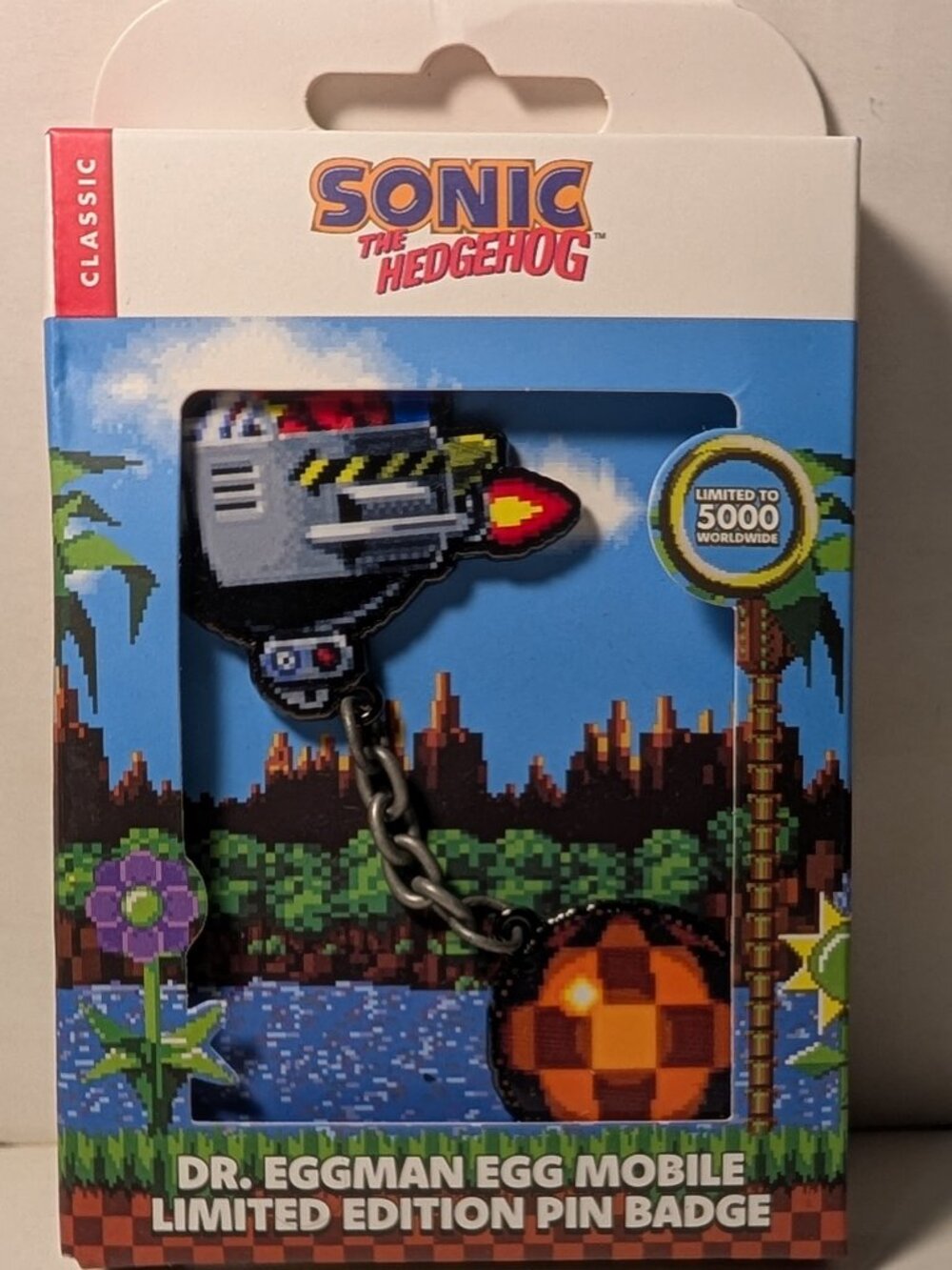 Sonic The Hedgehog Dr Eggman Egg Mobile Enamel Pin Limited Edition Badge